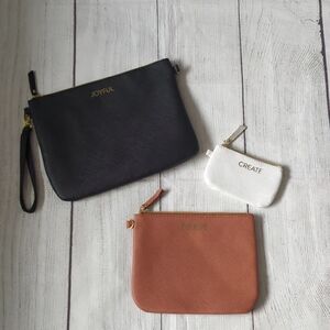 Textured Wristlet Clutch